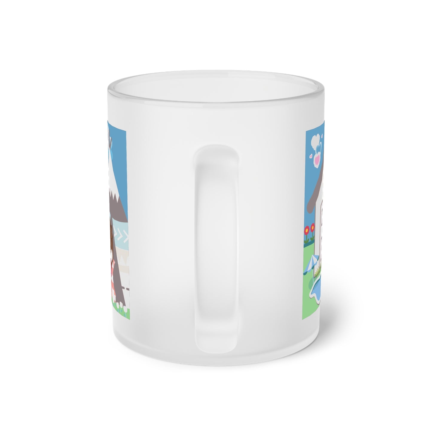 Frosted Glass Mug - BFF Design