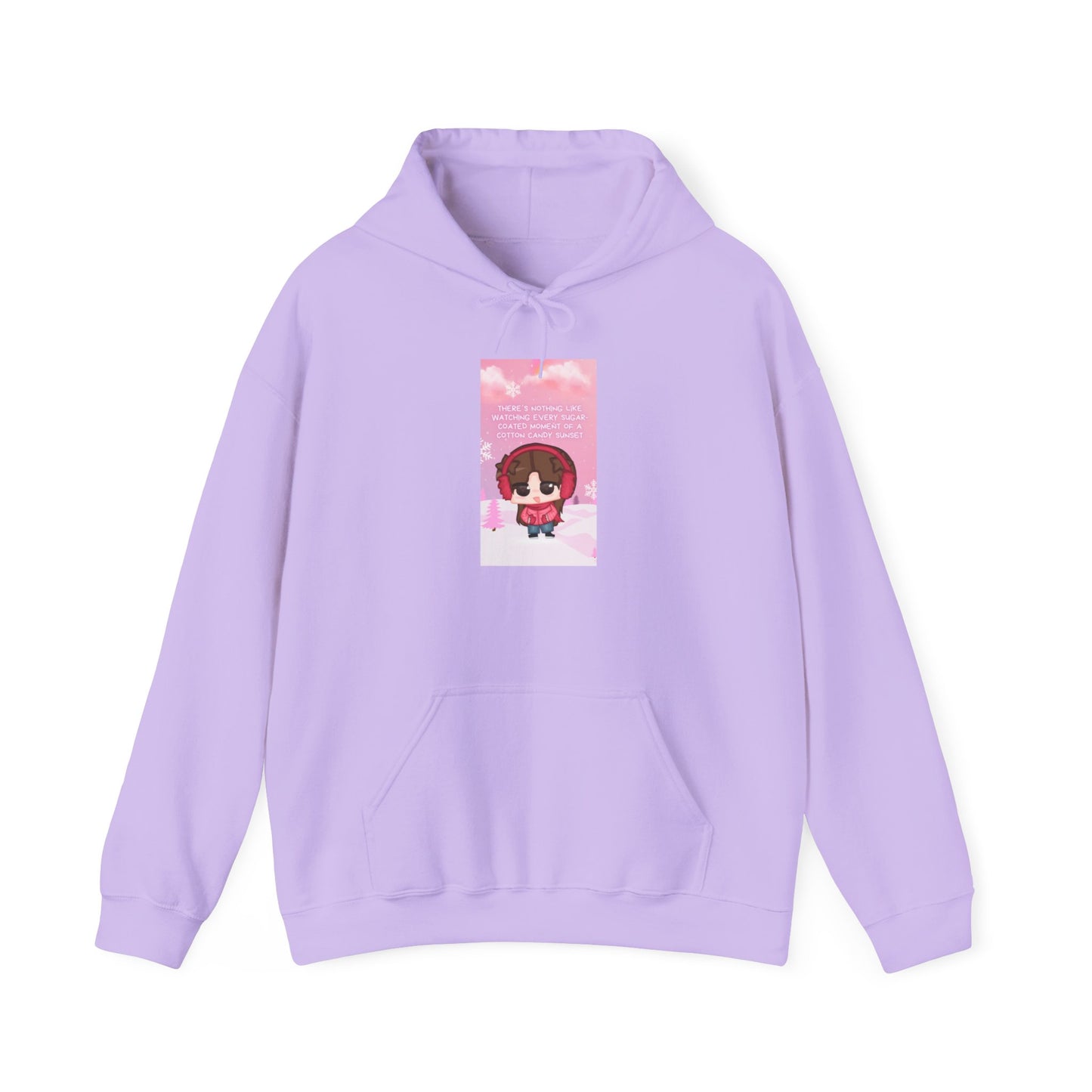 Sophie Heavy Blend™ Hooded Sweatshirt - Cotton Candy Sunset Design