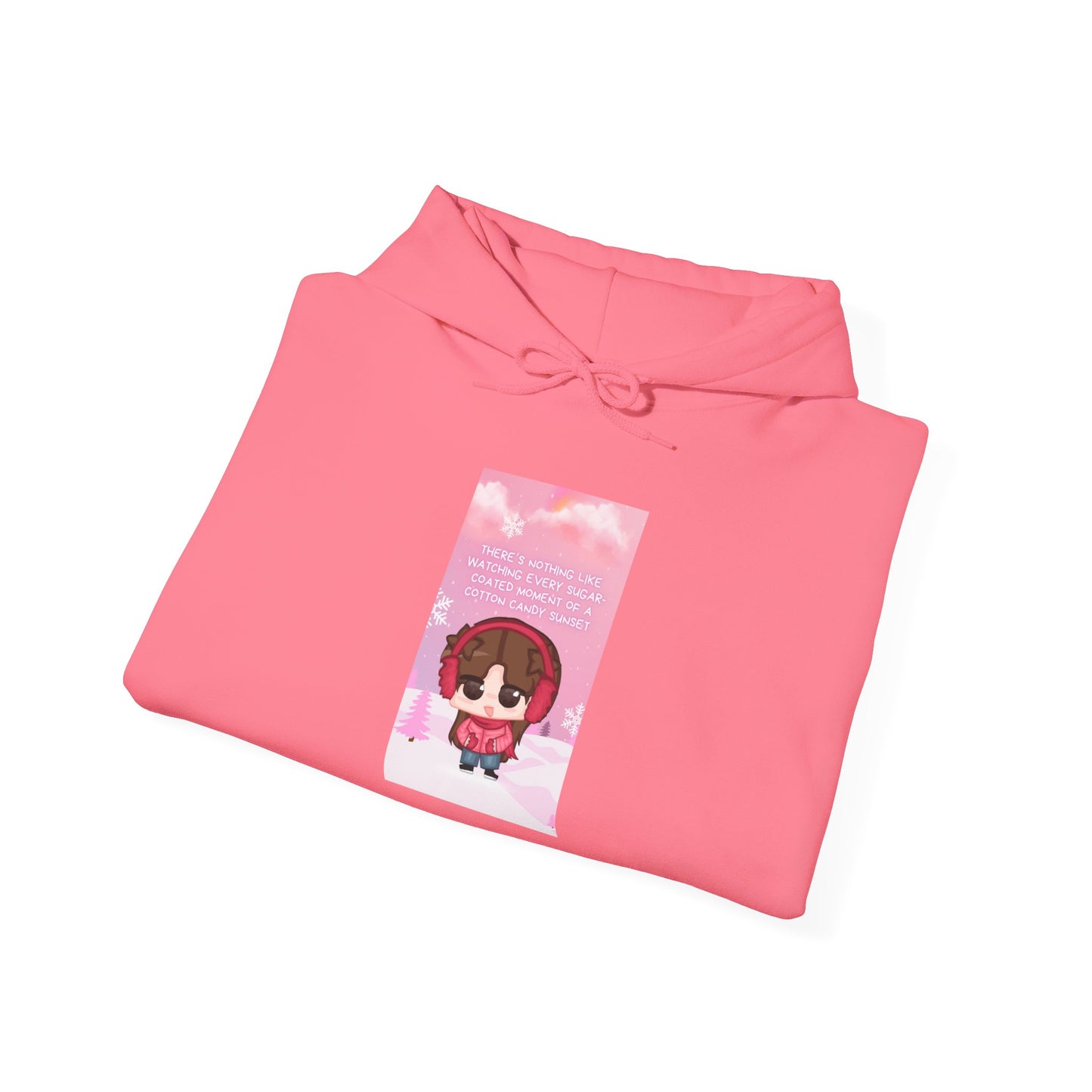 Sophie Heavy Blend™ Hooded Sweatshirt - Cotton Candy Sunset Design