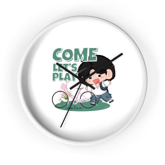 Wall Clock by Iralee - "Come Let's Play"