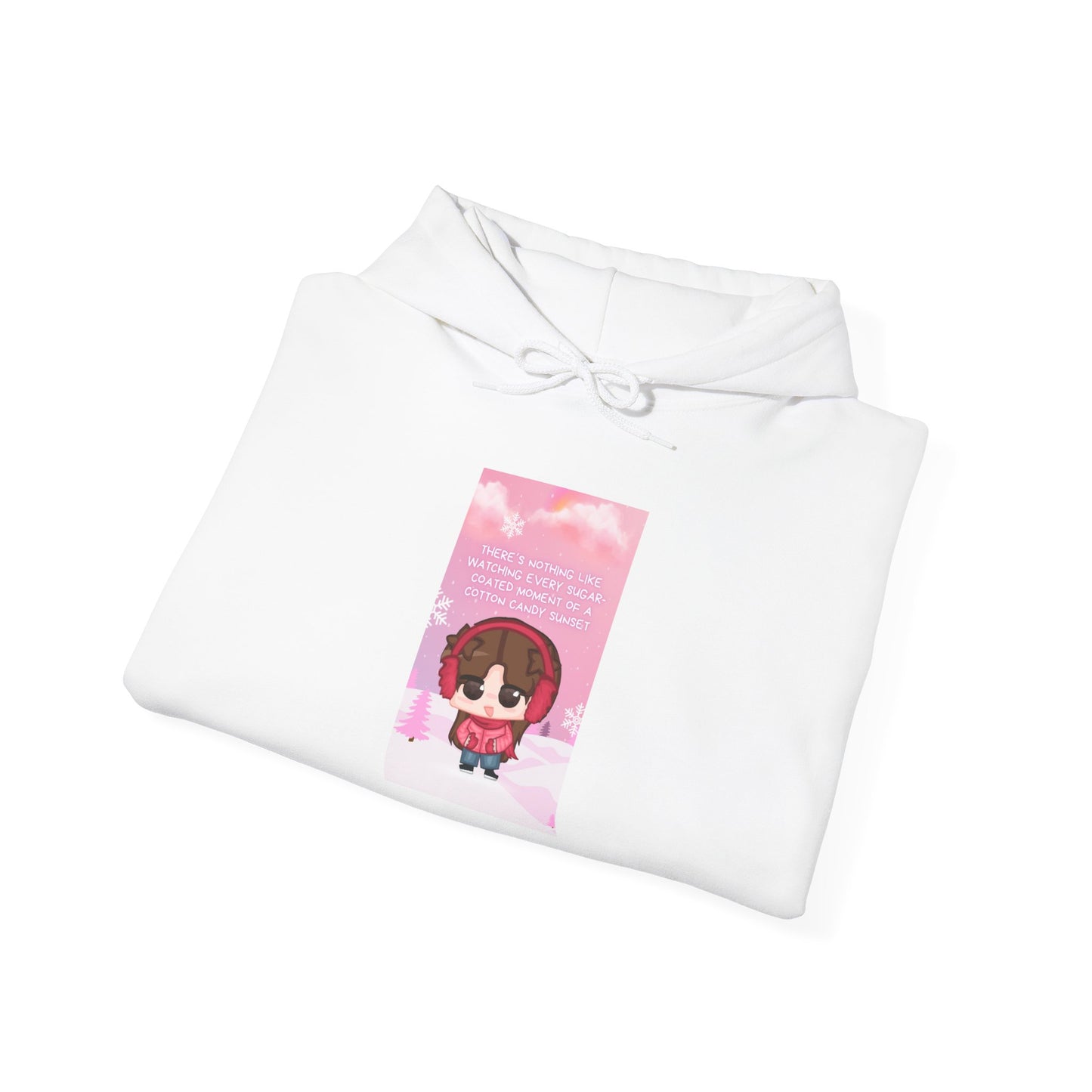 Sophie Heavy Blend™ Hooded Sweatshirt - Cotton Candy Sunset Design