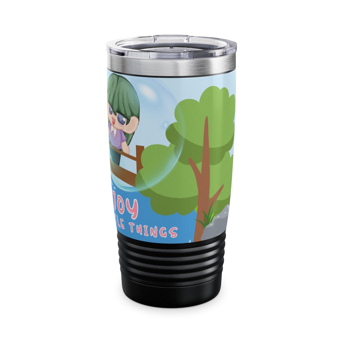 Hyacinth Ringneck Tumbler - "Enjoy The Little Things"