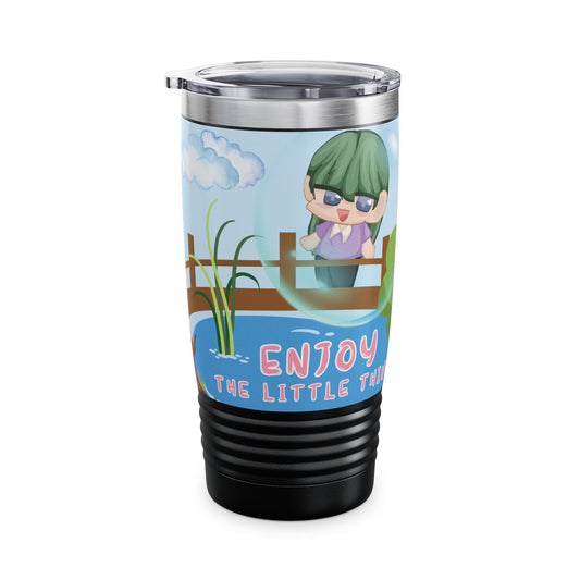 Hyacinth Ringneck Tumbler - "Enjoy The Little Things"