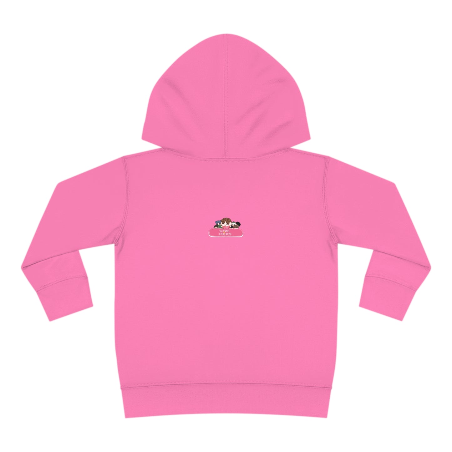 Toddler Pullover Fleece Hoodie - "Love You"