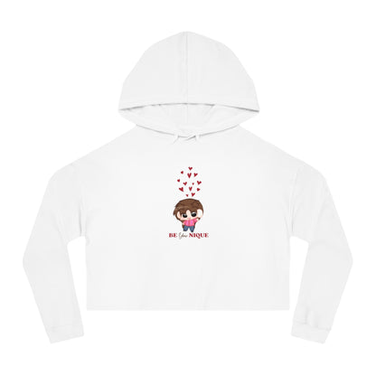 Sophie Cropped Hooded Sweatshirt - "Be You Nique"