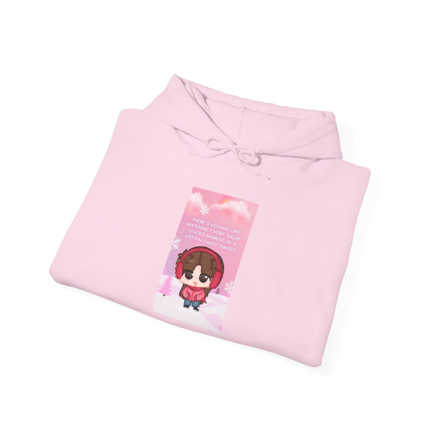 Sophie Heavy Blend™ Hooded Sweatshirt - Cotton Candy Sunset Design