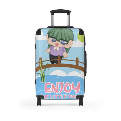 Hyacinth Suitcase - "Enjoy The Little Things"