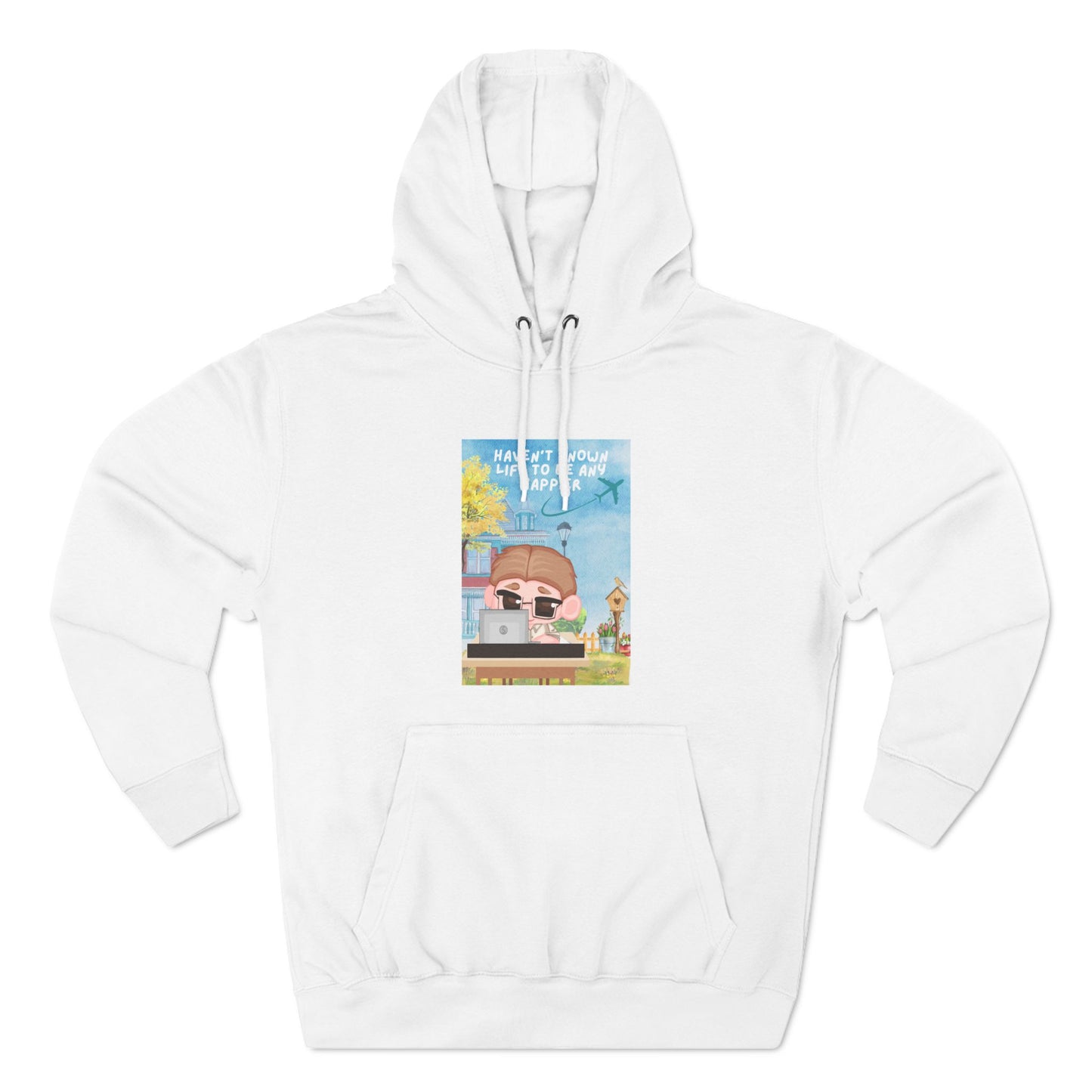 Three-Panel Fleece Hoodie - Happier Life Design