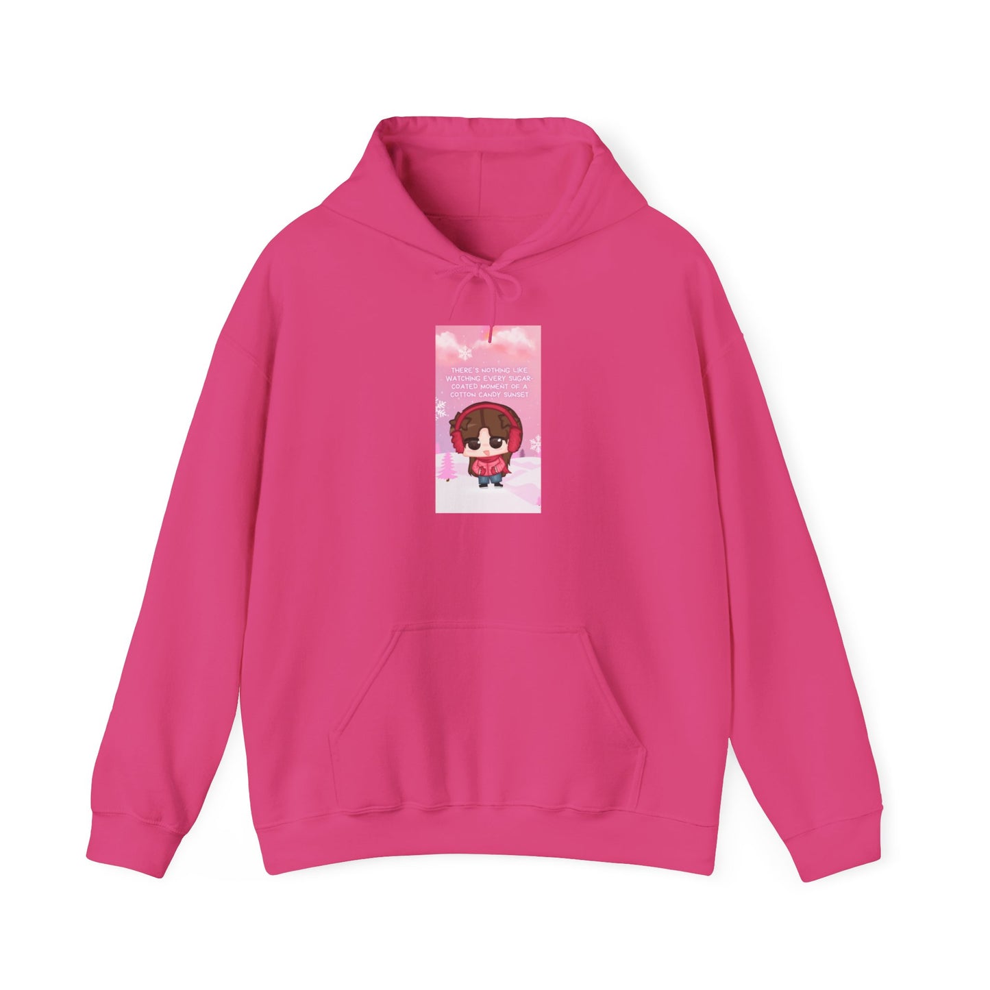 Sophie Heavy Blend™ Hooded Sweatshirt - Cotton Candy Sunset Design