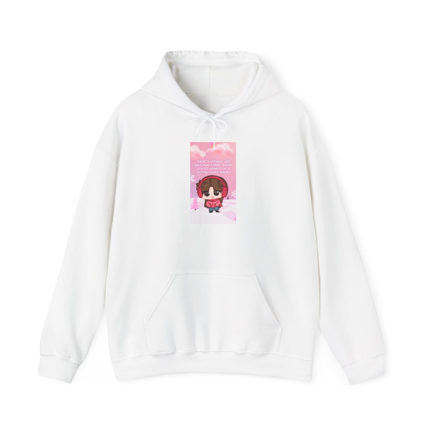 Sophie Heavy Blend™ Hooded Sweatshirt - Cotton Candy Sunset Design