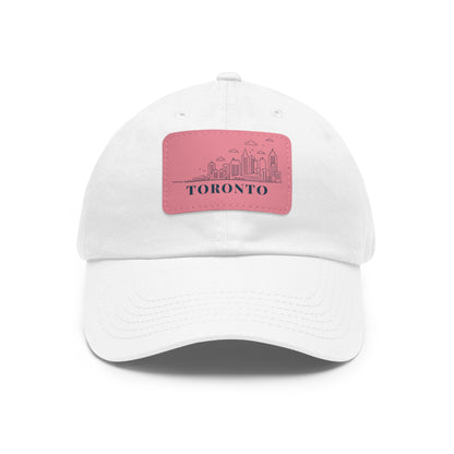 Dad Hat with Leather Patch (Rectangle)