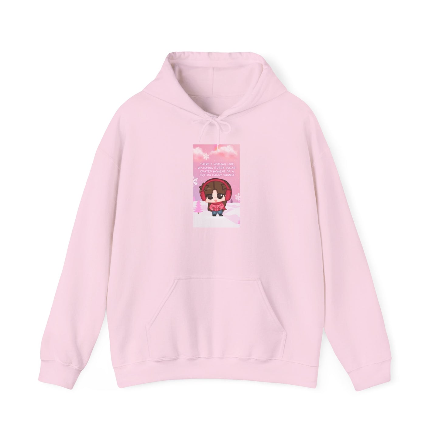 Sophie Heavy Blend™ Hooded Sweatshirt - Cotton Candy Sunset Design