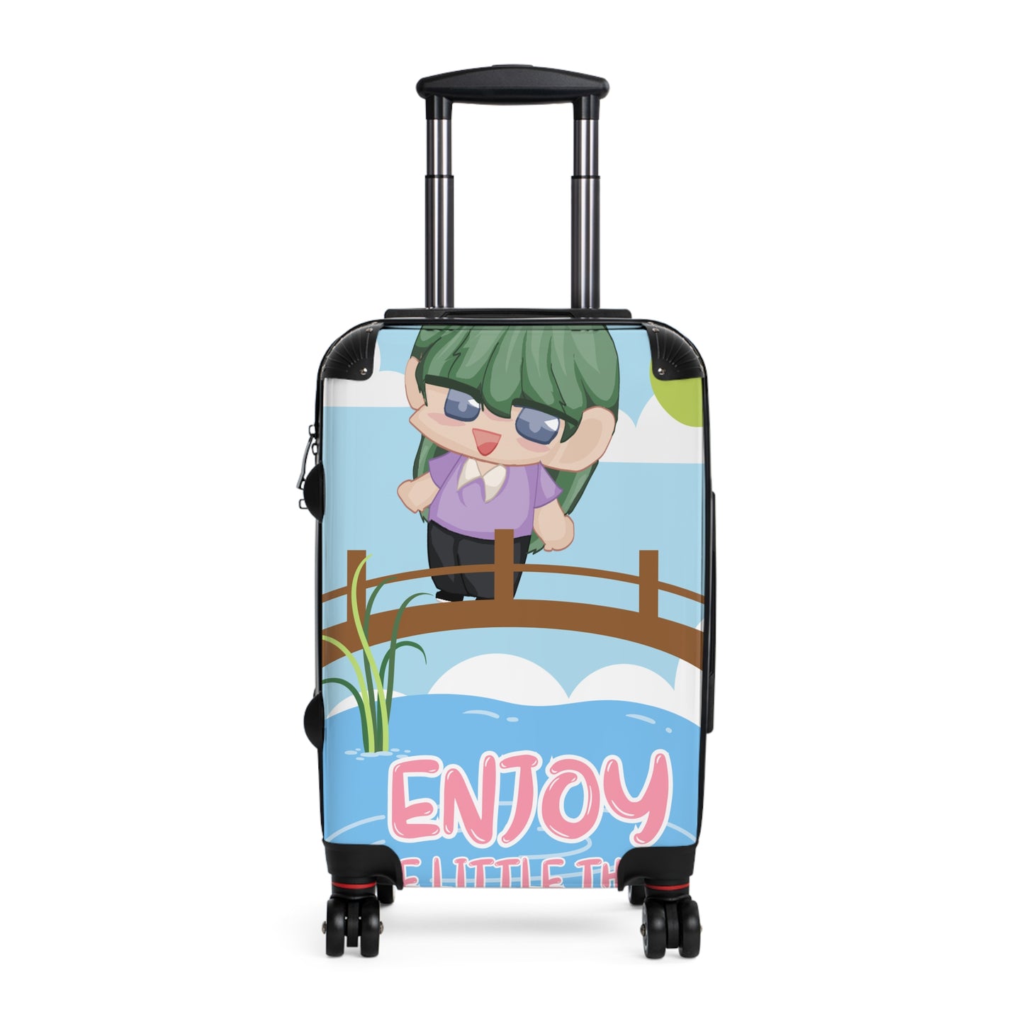 Hyacinth Suitcase - "Enjoy The Little Things"