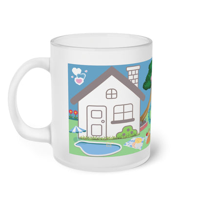 Frosted Glass Mug - BFF Design