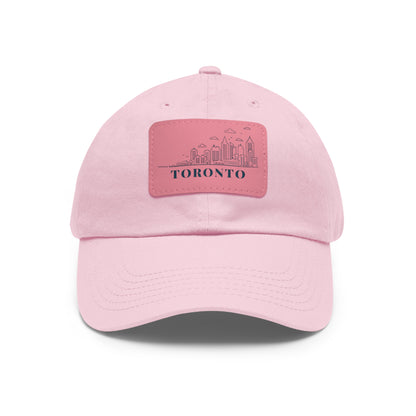 Dad Hat with Leather Patch (Rectangle)